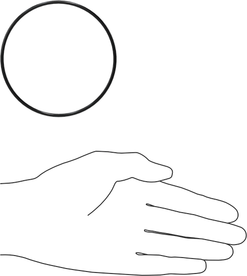 Yağa Dayanıklı Buna-N O-Ring, 2.5 mm Genişlik, 82 mm İç Çap