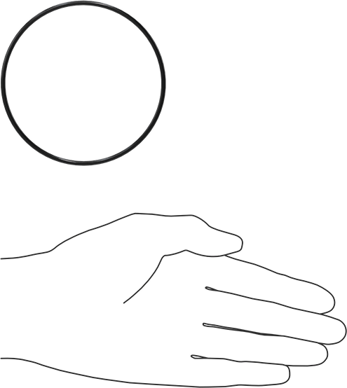 Yağa Dayanıklı Buna-N O-Ring, 2.5 mm Genişlik, 83 mm İç Çap