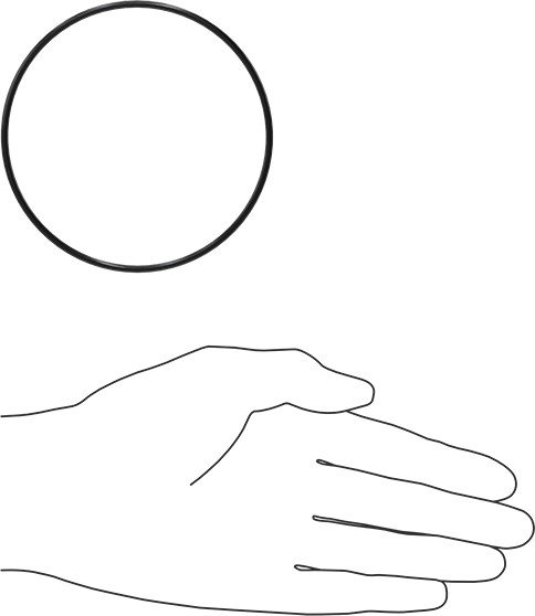 Yağa Dayanıklı Buna-N O-Ring, 2.5 mm Genişlik, 89 mm İç Çap