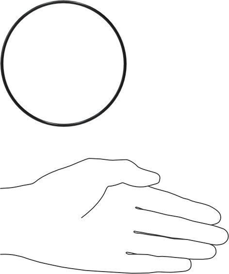 Yağa Dayanıklı Buna-N O-Ring, 2.5 mm Genişlik, 97 mm İç Çap