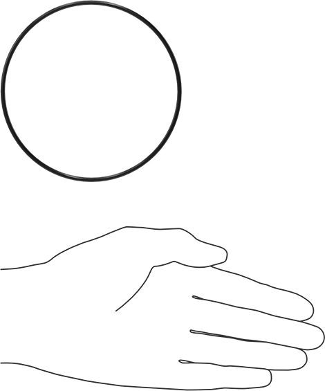 Yağa Dayanıklı Buna-N O-Ring, 2.5 mm Genişlik, 98 mm İç Çap