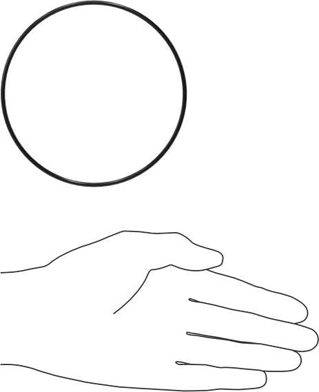 Yağa Dayanıklı Buna-N O-Ring, 2.5 mm Genişlik, 103 mm İç Çap