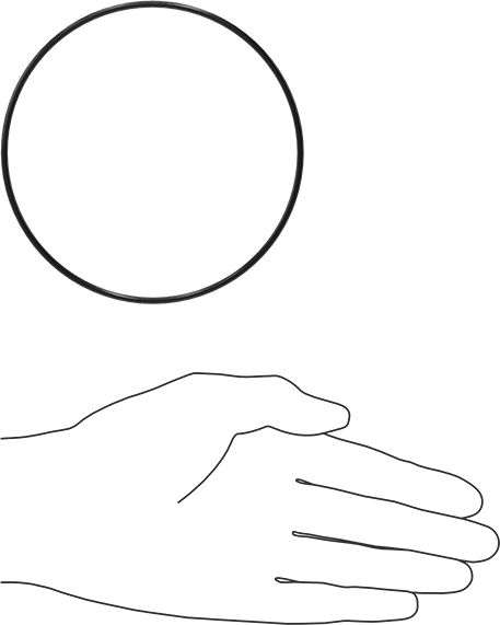 Yağa Dayanıklı Buna-N O-Ring, 2.5 mm Genişlik, 107 mm İç Çap