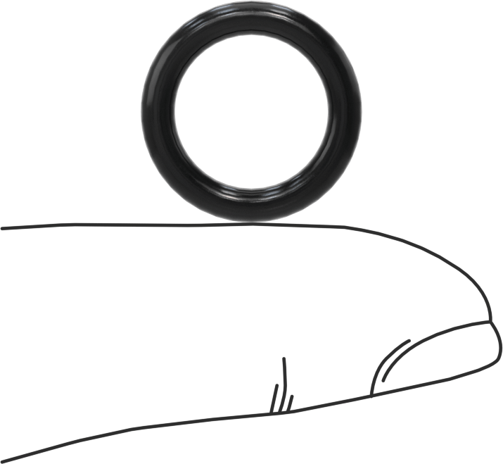 Yağa Dayanıklı Buna-N O-Ring, 2.62 mm Genişlik, 11.91 mm İç Çap