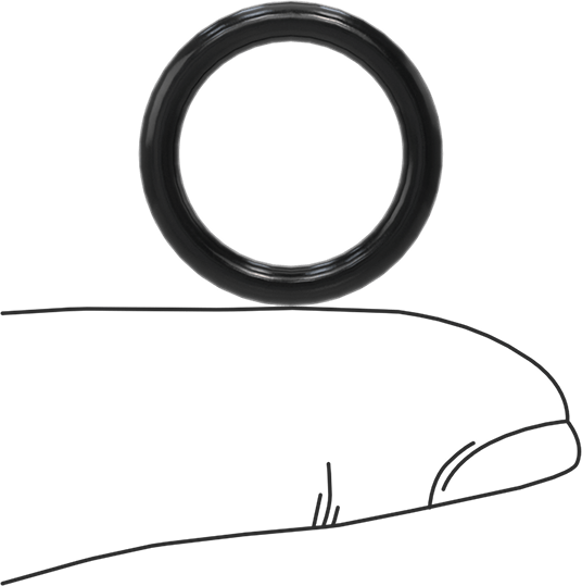 Yağa Dayanıklı Buna-N O-Ring, 2.7 mm Genişlik, 15 mm İç Çap