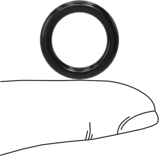 Yağa Dayanıklı Buna-N O-Ring, 3 mm Genişlik, 13.5 mm İç Çap