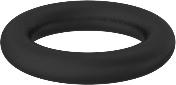 Kimyasala Dayanıklı Viton® Floroelastomer O-Ring, 2.4 mm Genişlik, 8.6 mm İç Çap