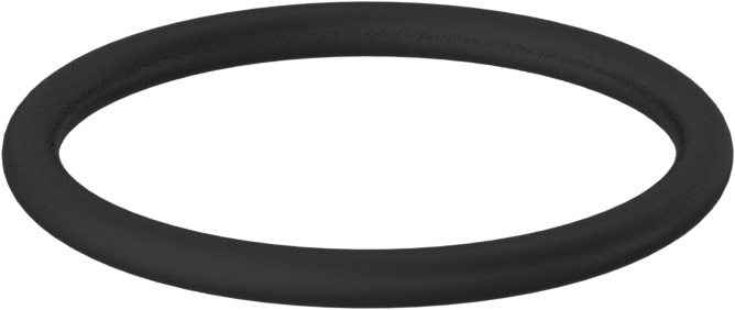 Kimyasala Dayanıklı Viton® Floroelastomer O-Ring, 2.5 mm Genişlik, 27 mm İç Çap