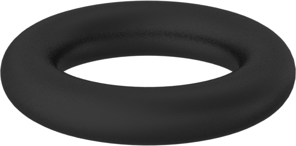 Kimyasala Dayanıklı Viton® Floroelastomer O-Ring, 1.6 mm Genişlik, 5.1 mm İç Çap