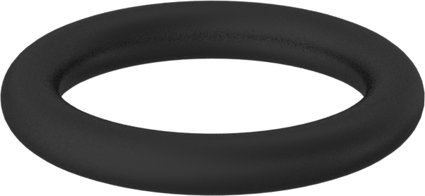 Kimyasala Dayanıklı Viton® Floroelastomer O-Ring, 1.6 mm Genişlik, 8.1 mm İç Çap