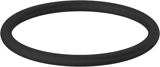 Kimyasala Dayanıklı Viton® Floroelastomer O-Ring, 1.6 mm Genişlik, 19.1 mm İç Çap