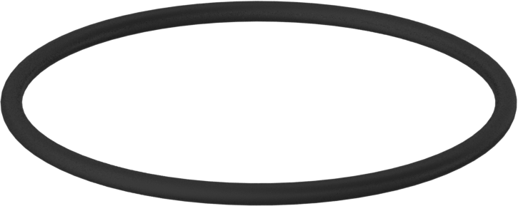 Kimyasala Dayanıklı Viton® Floroelastomer O-Ring, 2 mm Genişlik, 44 mm İç Çap