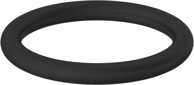 Kimyasala Dayanıklı Viton® Floroelastomer O-Ring, 2.4 mm Genişlik, 17.3 mm İç Çap