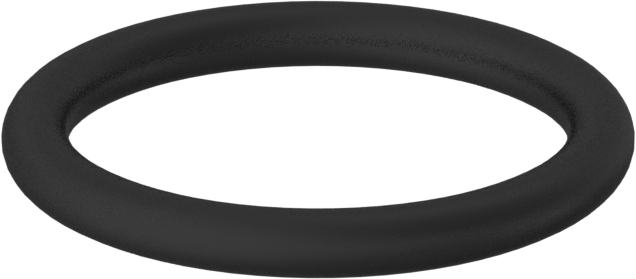 Kimyasala Dayanıklı Viton® Floroelastomer O-Ring, 2.4 mm Genişlik, 17.8 mm İç Çap