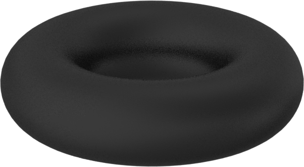 Kimyasala Dayanıklı Viton® Floroelastomer O-Ring, 2.5 mm Genişlik, 4 mm İç Çap