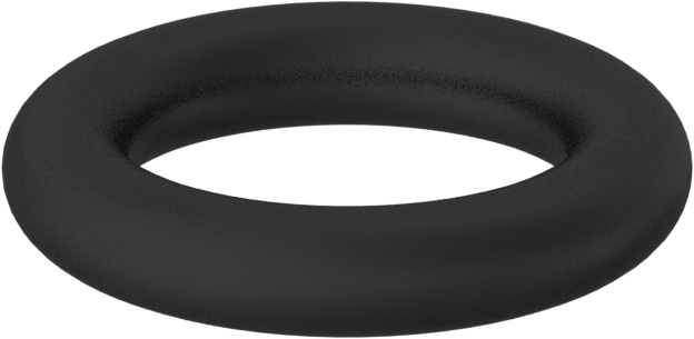 Kimyasala Dayanıklı Viton® Floroelastomer O-Ring, 3.5 mm Genişlik, 12 mm İç Çap