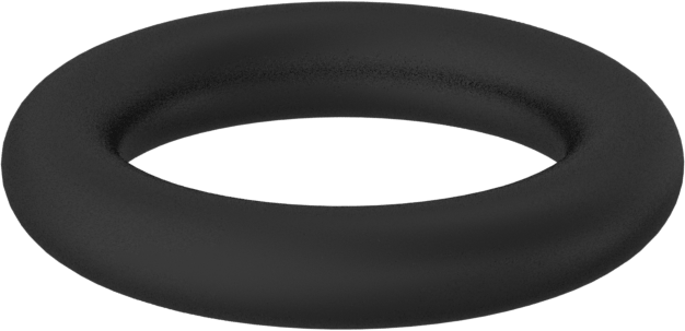 Kimyasala Dayanıklı Viton® Floroelastomer O-Ring, 3.5 mm Genişlik, 13 mm İç Çap