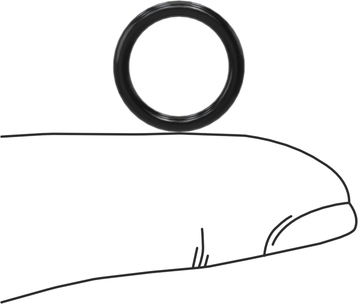 Suya ve Buhara Dayanıklı Sert EPDM O-Rings, 1/16 Kesirli Genişlik, Dash Numarası 013