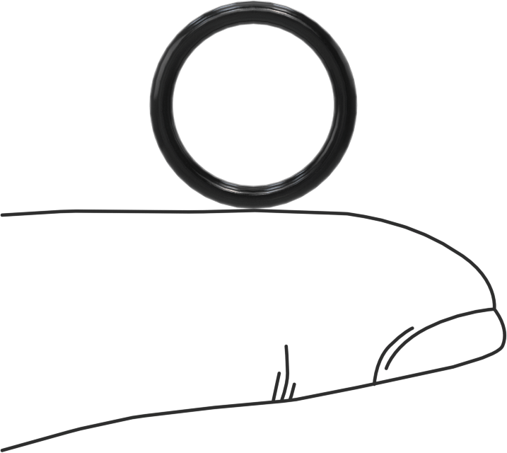 Suya ve Buhara Dayanıklı Sert EPDM O-Rings, 1/16 Kesirli Genişlik, Dash Numarası 014