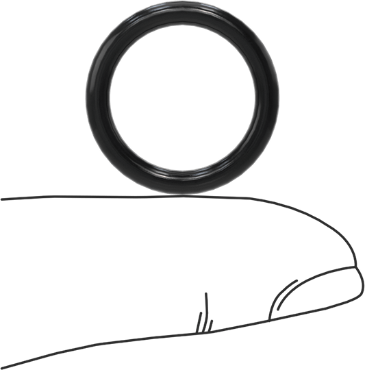 Suya ve Buhara Dayanıklı Sert EPDM O-Rings, 3/32 Kesirli Genişlik, Dash Numarası 114