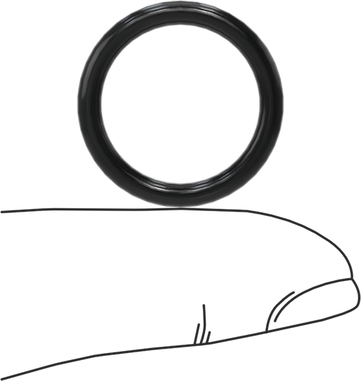 Suya ve Buhara Dayanıklı Sert EPDM O-Rings, 3/32 Kesirli Genişlik, Dash Numarası 115