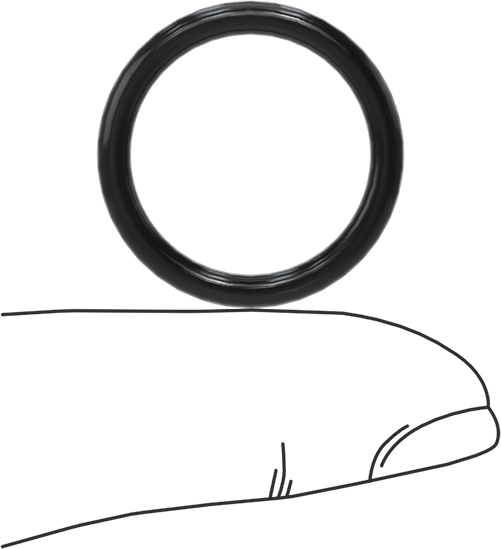 Suya ve Buhara Dayanıklı Sert EPDM O-Rings, 3/32 Kesirli Genişlik, Dash Numarası 116