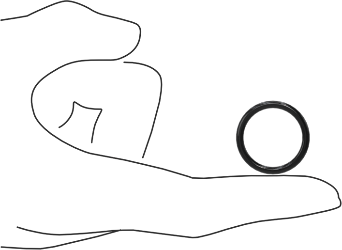 Suya ve Buhara Dayanıklı Sert EPDM O-Rings, 3/32 Kesirli Genişlik, Dash Numarası 117