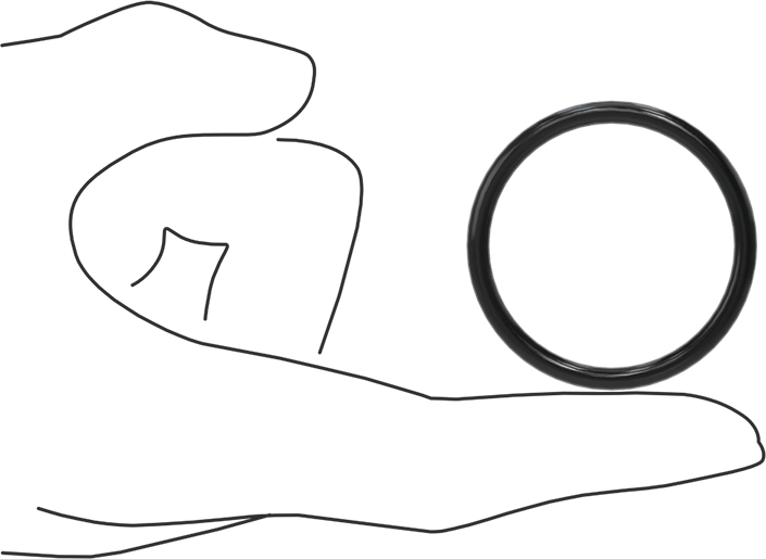 Suya ve Buhara Dayanıklı Sert EPDM O-Rings, 1/8 Kesirli Genişlik, Dash Numarası 222