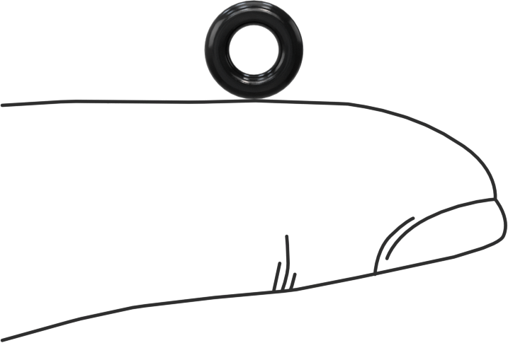 Yağa Dayanıklı Buna-N O-Ring, 1.9 mm Genişlik, 3.8 mm İç Çap