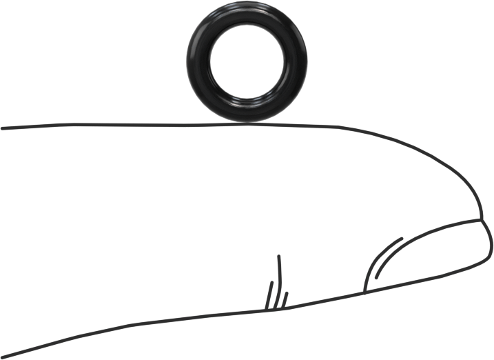 Yağa Dayanıklı Buna-N O-Ring, 1.9 mm Genişlik, 5.8 mm İç Çap