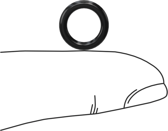 Yağa Dayanıklı Buna-N O-Ring, 1.9 mm Genişlik, 7.8 mm İç Çap