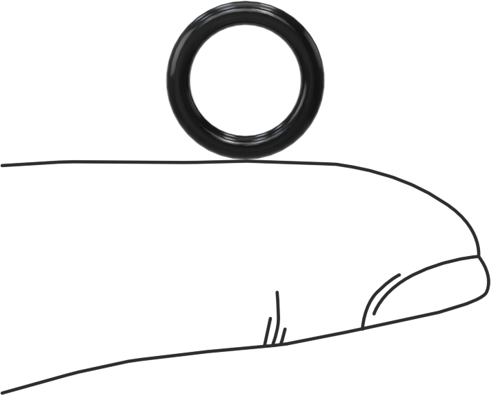 Yağa Dayanıklı Buna-N O-Ring, 1.9 mm Genişlik, 8.8 mm İç Çap