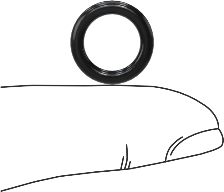 Yağa Dayanıklı Buna-N O-Ring, 2.4 mm Genişlik, 9.8 mm İç Çap