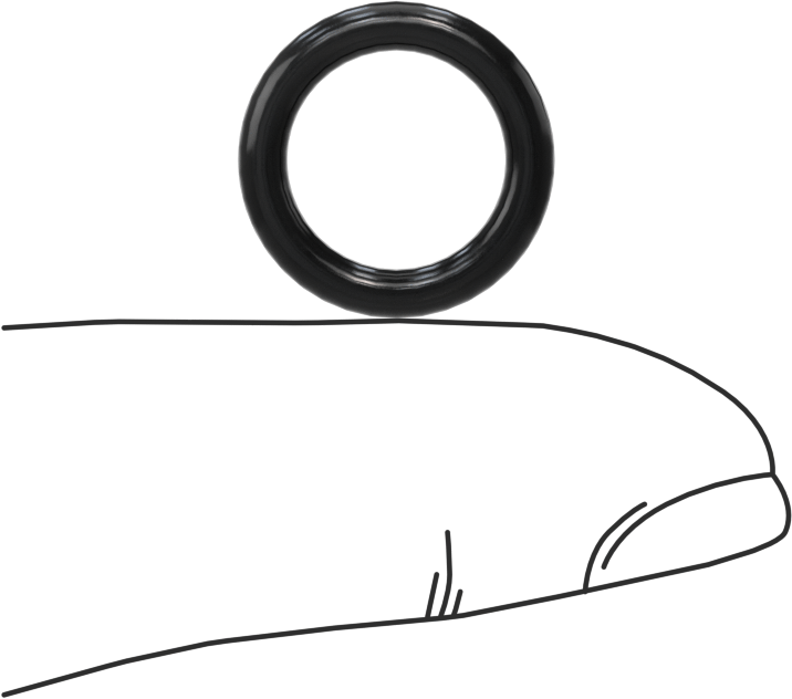 Yağa Dayanıklı Buna-N O-Ring, 2.4 mm Genişlik, 10.8 mm İç Çap