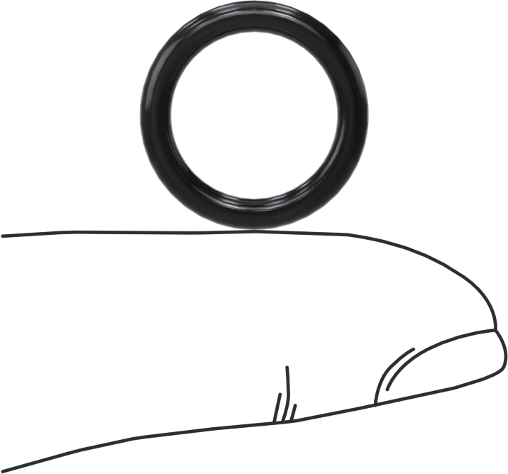 Yağa Dayanıklı Buna-N O-Ring, 2.4 mm Genişlik, 12.8 mm İç Çap