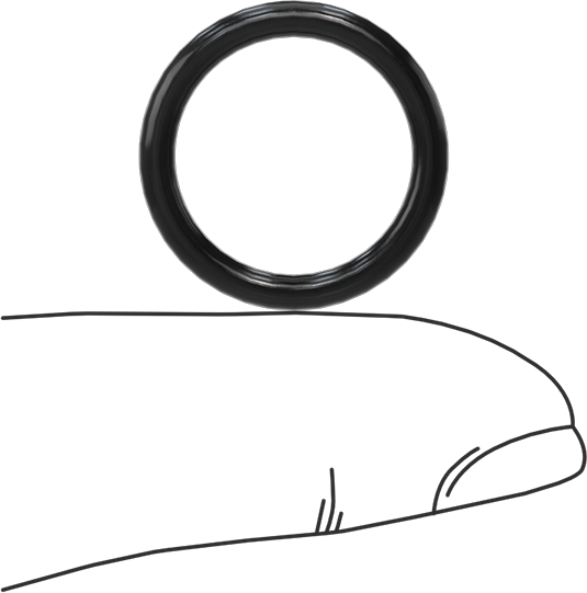 Yağa Dayanıklı Buna-N O-Ring, 2.4 mm Genişlik, 15.8 mm İç Çap