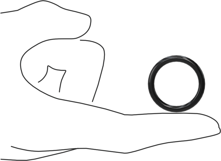 Yağa Dayanıklı Buna-N O-Ring, 3.5 mm Genişlik, 23.7 mm İç Çap