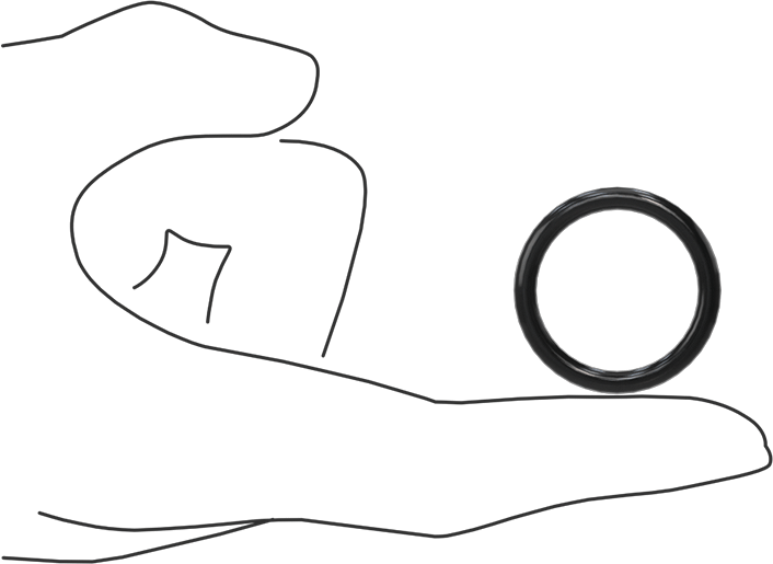 Yağa Dayanıklı Buna-N O-Ring, 3.5 mm Genişlik, 24.7 mm İç Çap