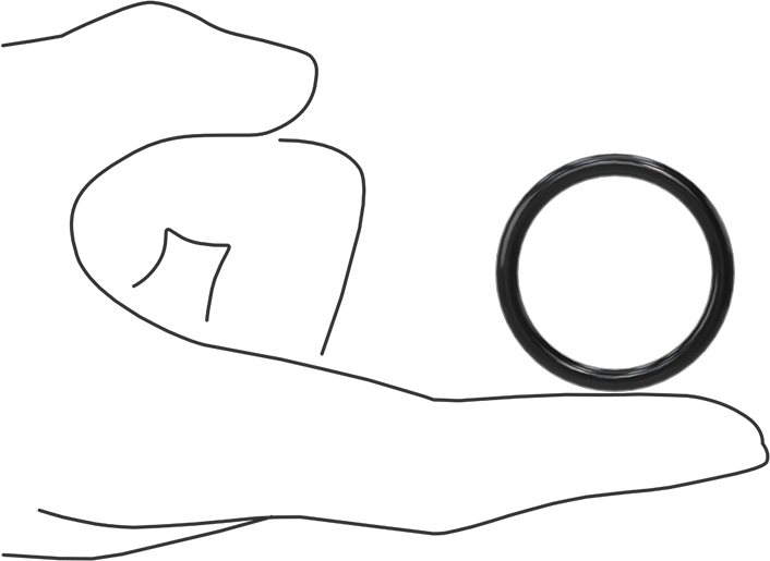 Yağa Dayanıklı Buna-N O-Ring, 3.5 mm Genişlik, 29.7 mm İç Çap