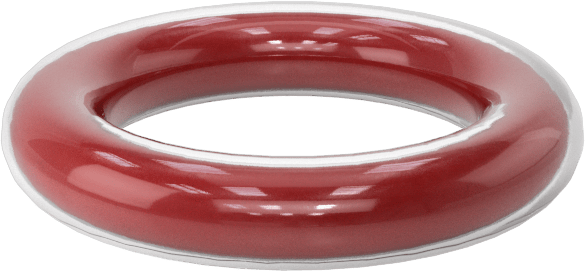 Kimyasala Dayanıklı FEP Kaplı Silikon O-Ring, Düşük Sıcaklık, 3/32 Kesirli Genişlik, Dash No. 110