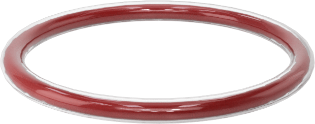 Kimyasala Dayanıklı FEP Kaplı Silikon O-Ring, Düşük Sıcaklık, 1/16 Kesirli Genişlik, Dash No. 019