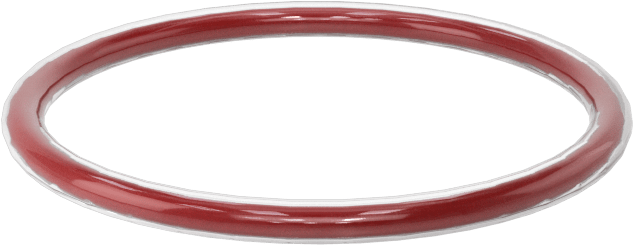 Kimyasala Dayanıklı FEP Kaplı Silikon O-Ring, Düşük Sıcaklık, 1/16 Kesirli Genişlik, Dash No. 021