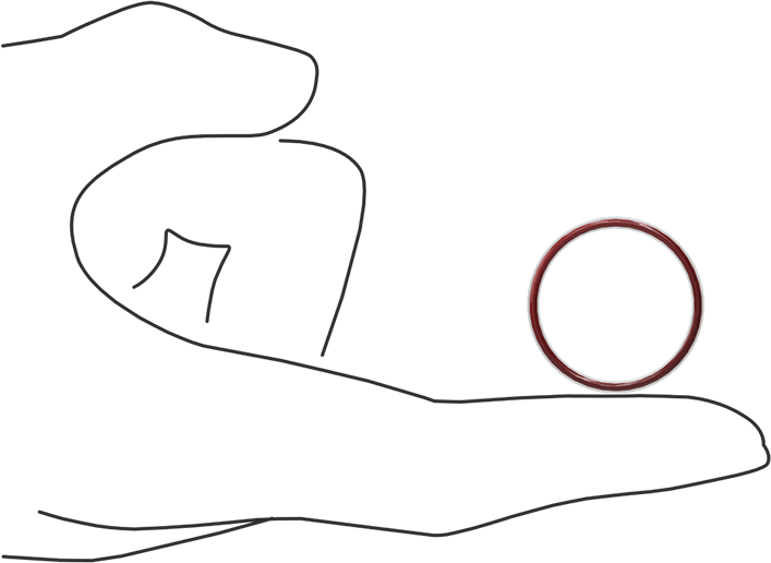 Kimyasala Dayanıklı FEP Kaplı Silikon O-Ring, Düşük Sıcaklık, 1/16 Kesirli Genişlik, Dash No. 021