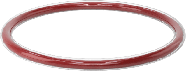 Kimyasala Dayanıklı FEP Kaplı Silikon O-Ring, Düşük Sıcaklık, 1/16 Kesirli Genişlik, Dash No. 022