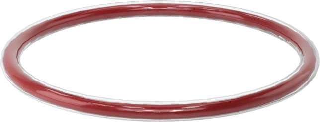 Kimyasala Dayanıklı FEP Kaplı Silikon O-Ring, Düşük Sıcaklık, 1/16 Kesirli Genişlik, Dash No. 023