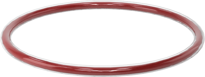 Kimyasala Dayanıklı FEP Kaplı Silikon O-Ring, Düşük Sıcaklık, 1/16 Kesirli Genişlik, Dash No. 026