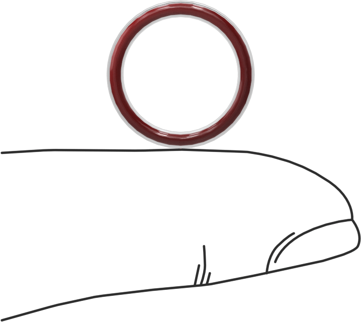 Kimyasala Dayanıklı FEP Kaplı Silikon O-Ring, Düşük Sıcaklık, 1/16 Kesirli Genişlik, Dash No. 014