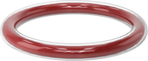 Kimyasala Dayanıklı FEP Kaplı Silikon O-Ring, Düşük Sıcaklık, 1/16 Kesirli Genişlik, Dash No. 014