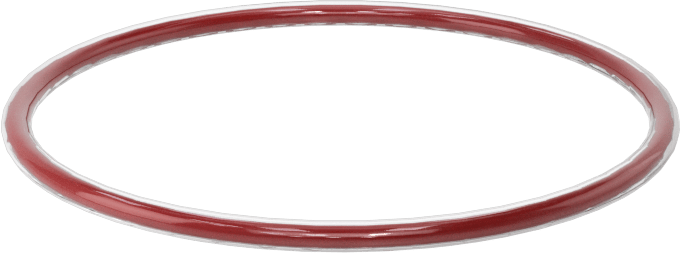 Kimyasala Dayanıklı FEP Kaplı Silikon O-Ring, Düşük Sıcaklık, 1/16 Kesirli Genişlik, Dash No. 029