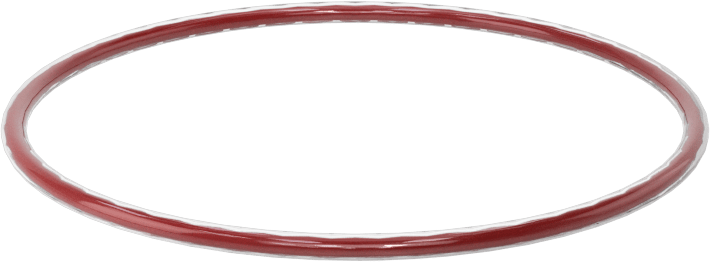 Kimyasala Dayanıklı FEP Kaplı Silikon O-Ring, Düşük Sıcaklık, 1/16 Kesirli Genişlik, Dash No. 032